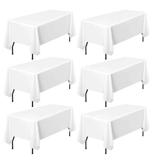 White Tablecloths – 6x 4 pc