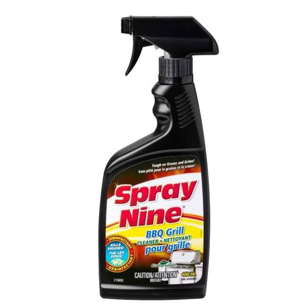 Spray Nine BBQ Grill Cleaner, Lot of 6 Spray Bottles, 650 mL Each