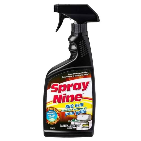 Spray Nine BBQ Grill Cleaner, Lot of 6 Spray Bottles, 650 mL Each