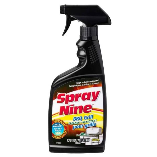 Spray Nine BBQ Grill Cleaner, Lot of 6 Spray Bottles, 650 mL Each