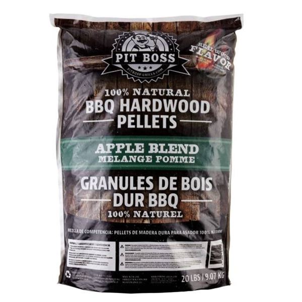 Pit Boss Apple Blend BBQ Hardwood Pellets, 20 lbs