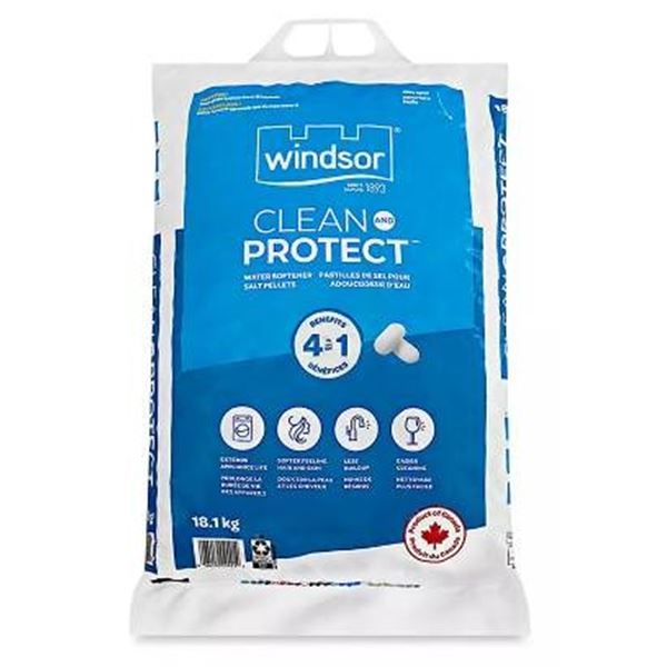 Windsor Clean and Protect Water Softener Salt Pellets, 18 kg