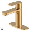 Image 1 : Allen + Roth Brushed Bronze Single-Handle Faucet, Model #80375260