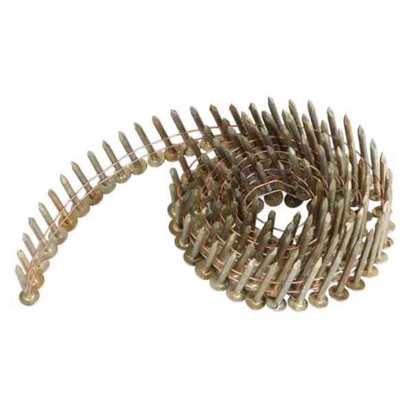 Bissett 1-1/4 Inch x .120 Smooth Shank Galvanized Coil Roofing Nails – 7,200 Count