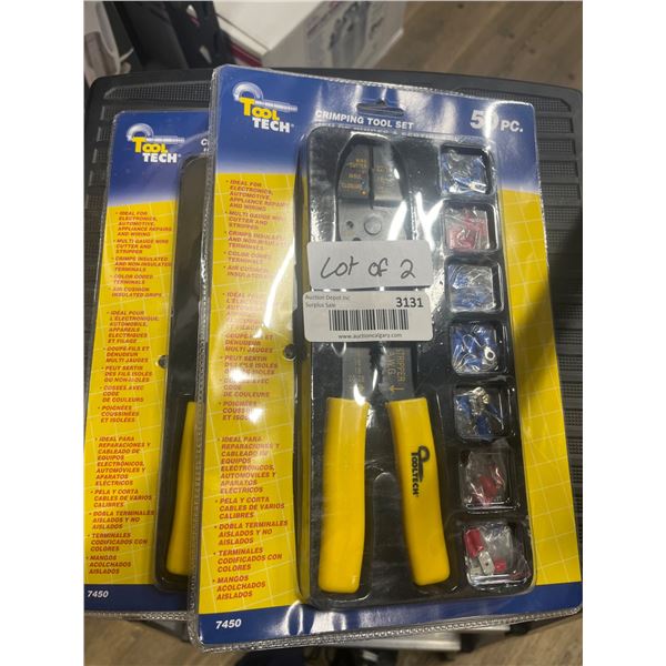 ToolTech 50-Piece Crimping Tool Set, Lot of 2