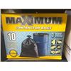 Image 2 : Maximum Contractor Bags 33 Gallon Capacity 3 Mil Thickness, 10 Count