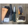 Image 2 : Lot of Misc. – Felco 912 Sheath, Hultafors Knife with Sheath, Fenix Battery Holder and Hatc