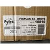 Image 4 : Pylex Fixplak 44 Anchor Plate – White – 4″ x 4″ 100 Pieces