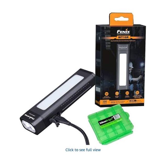 Fenix WT16R Multipurpose Rechargeable Work Light with 2000mAh Battery