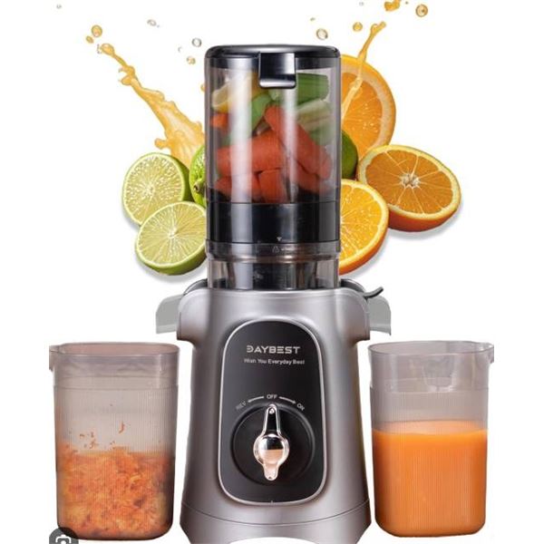 Daybest 2-in-1 Cold Press Juicer