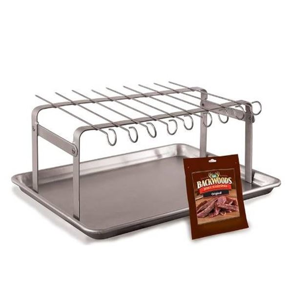 LEM Jerky Hanger with Stainless Steel Rack and Drip Pan
