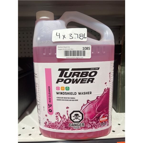 Turbo Power Windshield Washer Fluid – 4 x 3.78L