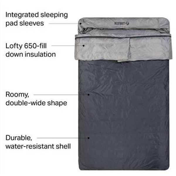 Klymit KSB Double Three-Season Down Sleeping Bag