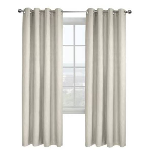 Sun+BLK Total Blackout Grommet Window Curtains, 2 Pack