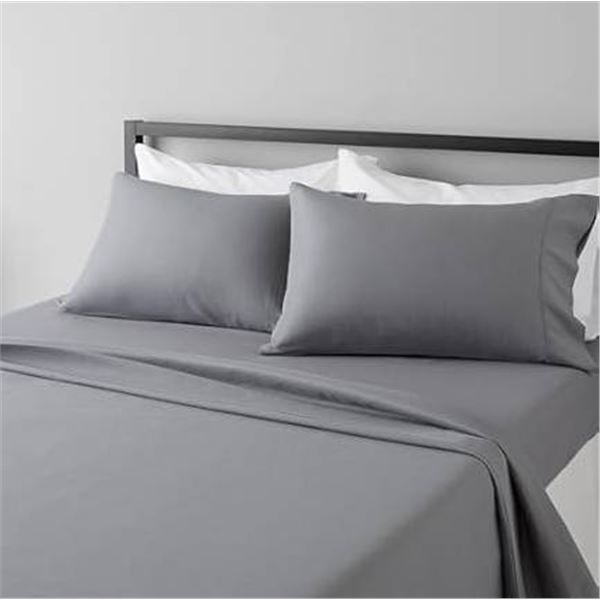 Comfy Bamboo World Celeste 9900 Series King Sheet Set, 4 Pieces, Gray