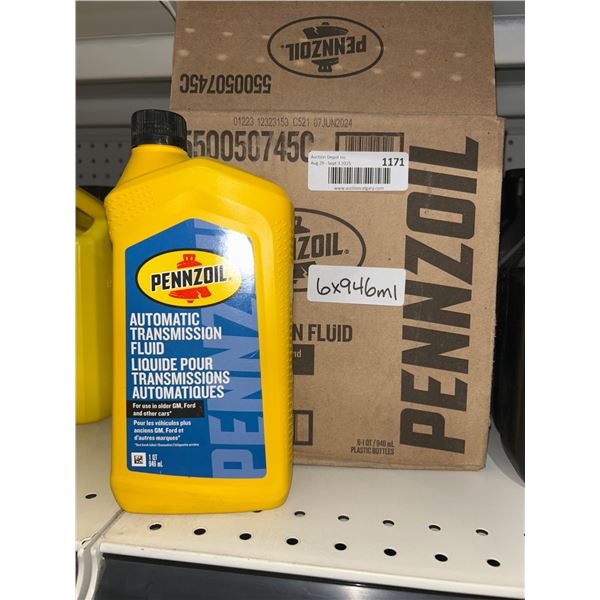 Pennzoil Automatic Transmission Fluid, 6 x 946ml Bottles