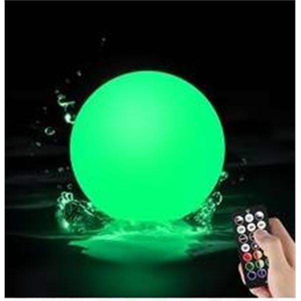 Seville Classics Solar Floatable LED Light with Remote Control