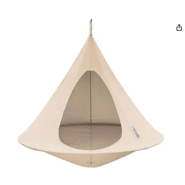 Cacoon Hanging Chair With Circular Design and Front Entry Opening