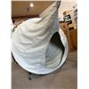 Image 4 : Cacoon Hanging Chair With Circular Design and Front Entry Opening