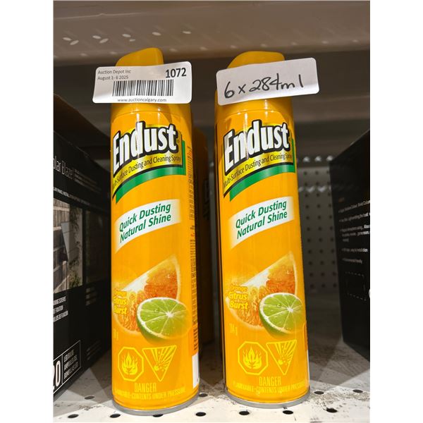 Endust Quick Dusting Natural Shine Spray Set of 6 x 284g