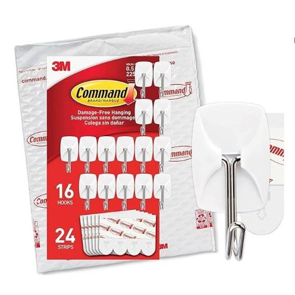 Lot of 6 Command Wire Hooks 0.5 lb Capacity by 3M 4 Packs