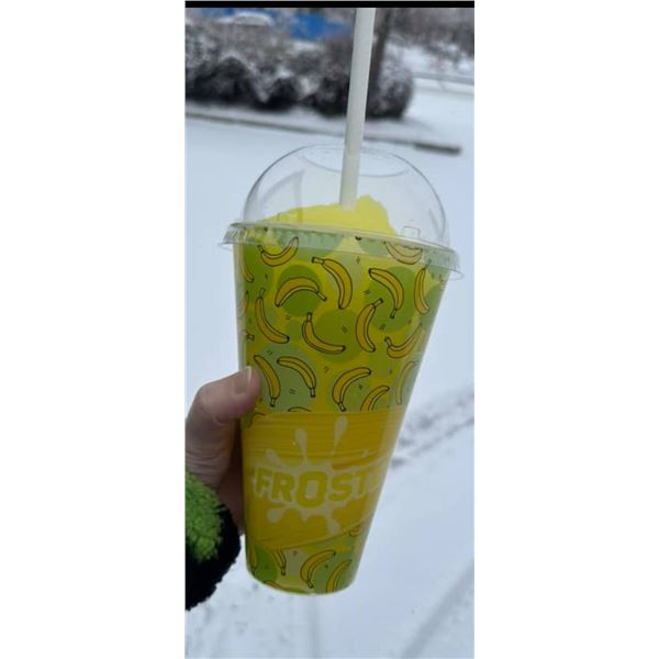 Lot of 32 Oz Circle K Froster Plastic Cups, 200-Pack