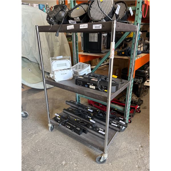 Metal Rolling Shelf  4′ Tall x22″ Deep x31″ Wide