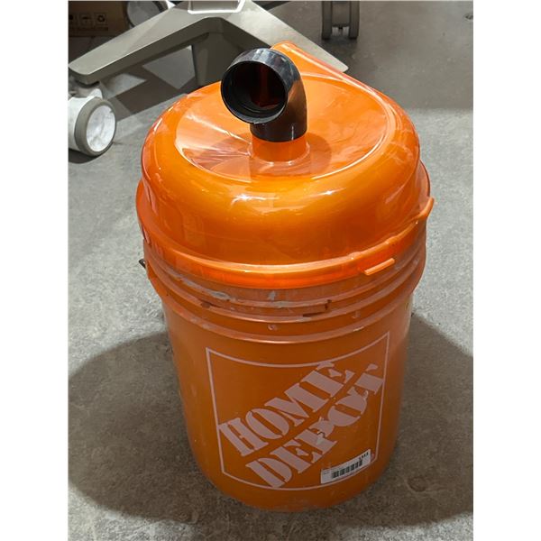 Home Depot Bucket With Custom Vacuum Separator Lid