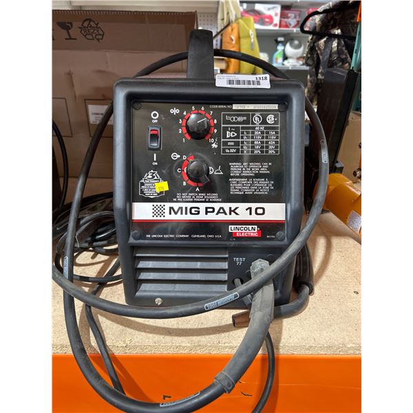 Lincoln Electric MIG Pak 10 Wire Feed Welder