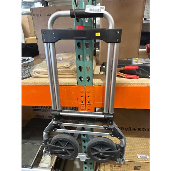 Folding Hand Truck with Aluminum Frame and Dual Wheels