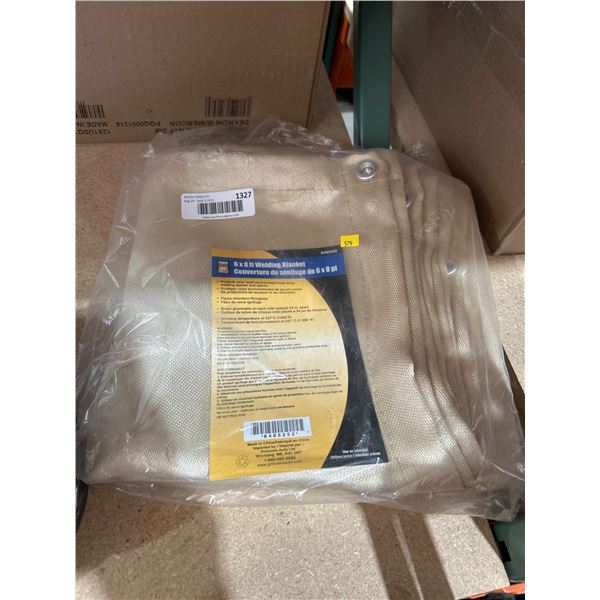 6 x 8 ft Welding Blanket Fire Retardant With Brass Grommets