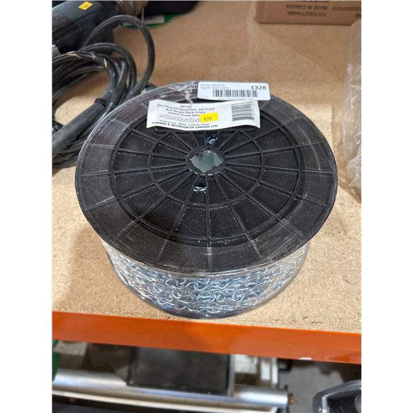 Turner & Seymour #14 Zinc-Plated Single Jack Chain, 200 FT