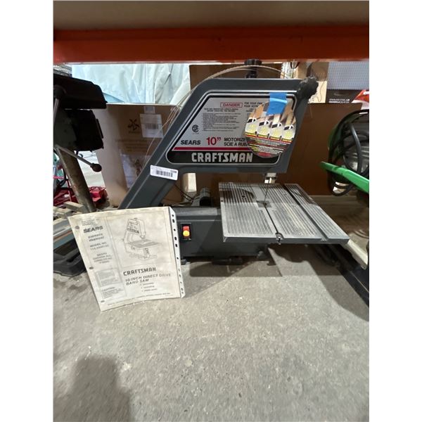 Craftsman 10-Inch Direct Drive Band Saw, Model NW-1005, 1991