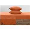 Image 1 : Comfy Bamboo World 8800 Gold Series Queen Sheet Set – Orange
