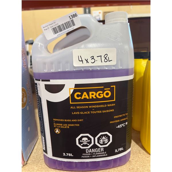 Cargo All Season Windshield Wash, 3.78L, Set of 4