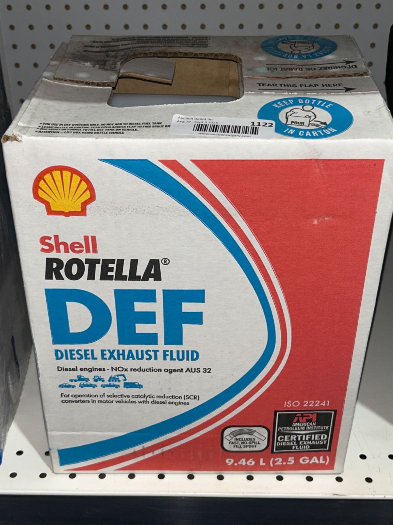 Shell Rotella DEF Diesel Exhaust Fluid, 9.46 L (2.5 Gal)