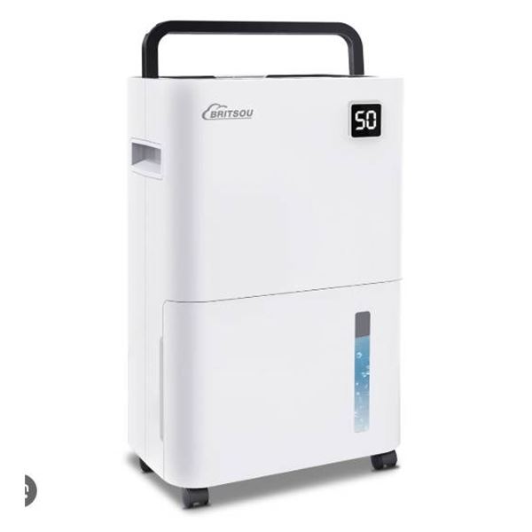 Britsou Dehumidifier With Rollers and Control Panel
