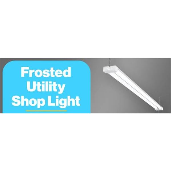 Sunco LED Industrial Shop Light With Pull Chain, 40W, 5000 Lumens