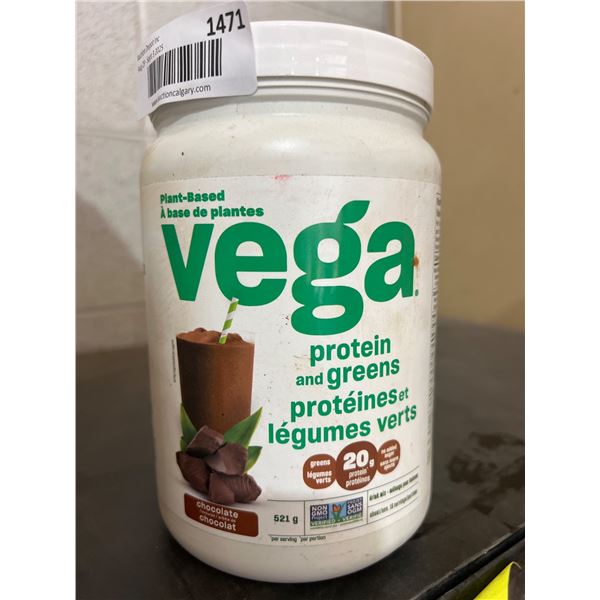 Vega Protein and Greens – Chocolate Flavor – 521g Container