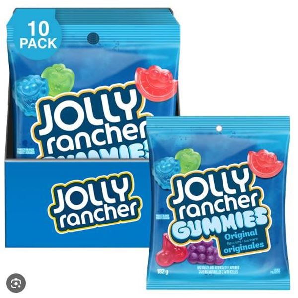 Jolly Rancher Gummies 10 x 182g – Assorted Flavors