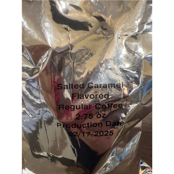 Lot of 42 Units of Salted Caramel Flavored Regular Coffee, 2.75 oz Each