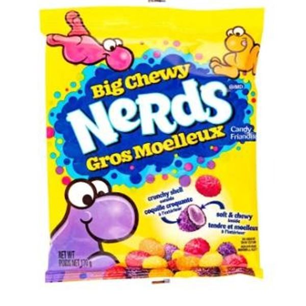 Big Chewy Nerds Candy, 9 x 170 g