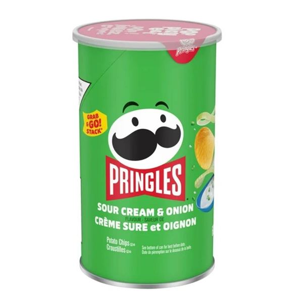 Lot of 11 Pringles Sour Cream & Onion 68g Cans