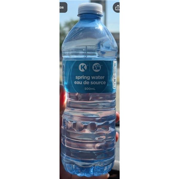 Case of 24 Bottles of Spring Water, 500 mL Each