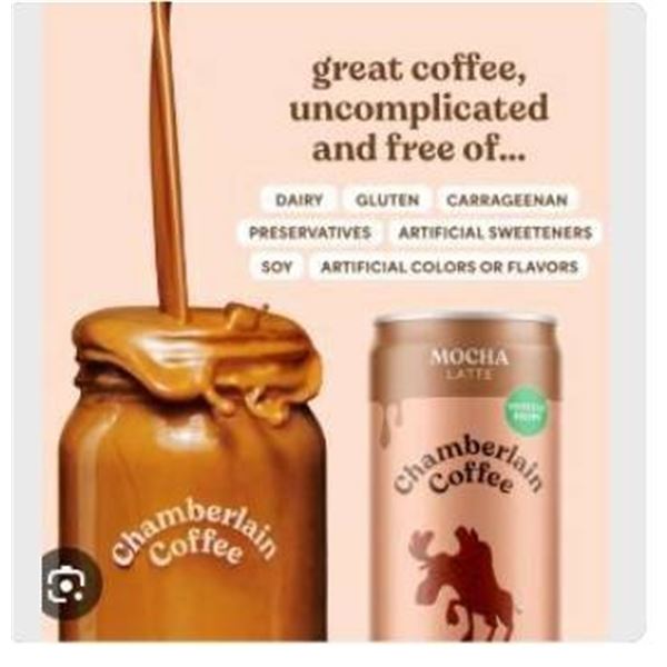 Chamberlain Coffee Oatmilk Latte Mocha 12x325ml Cans
