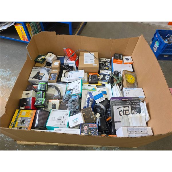 Pallet Box Lot Of Assorted Electronic and Household Items