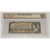 Image 1 : #2 BCS EF45 Graded 1954 Canada $100 Dollar Bill