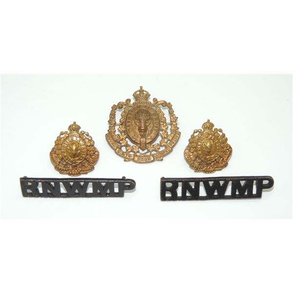 #6 RNWMP Royal North West Mounted Police Cap Badge