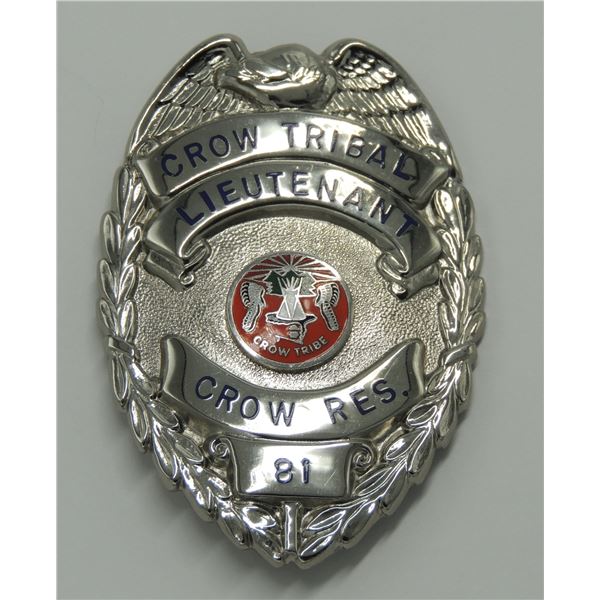 #10  USA Montana Crow Tribal Lieutenant Badge
