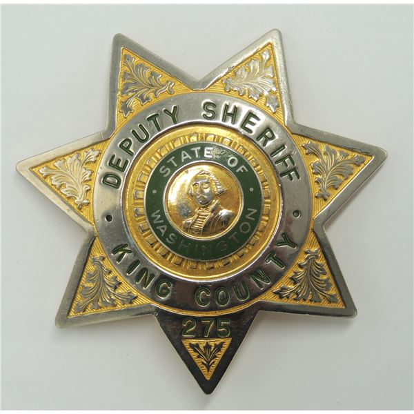 #12 USA Deputy Sherrif King County 275 Badge